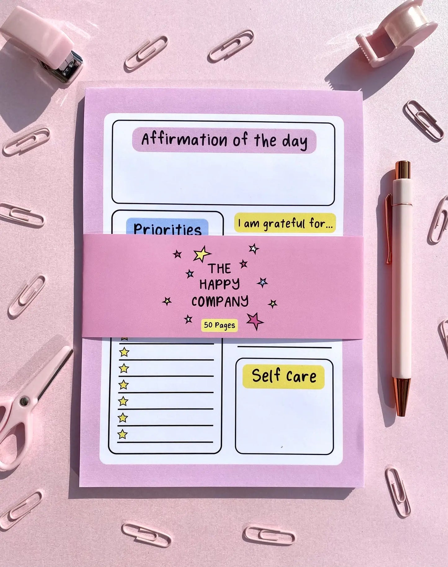 Affirmation Day Planner Notepad The Happy Company