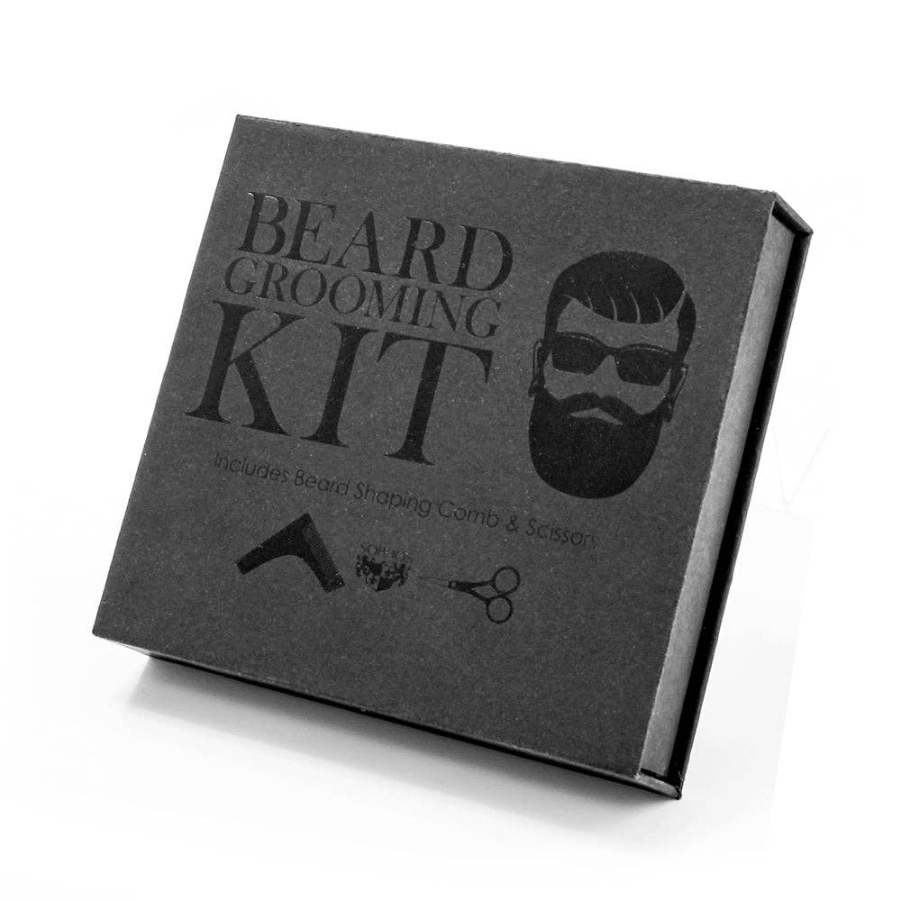 Beard Shaping Comb & Scissors Set