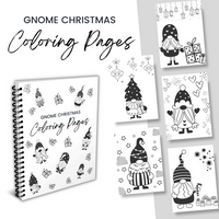 kiddies snowman & gnome coouring pages Bundle -20 pages-digital printible editibble downloads & canva docs Wonkey Donkey Bazaar