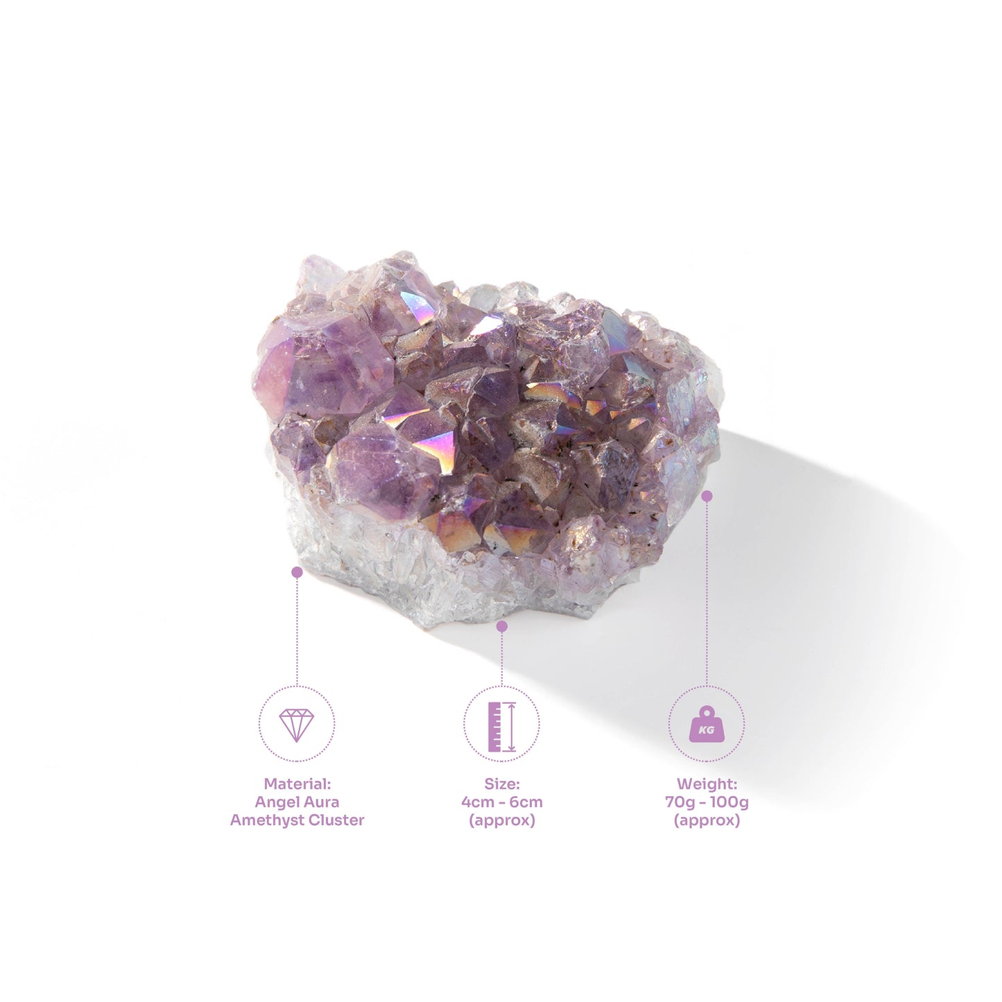 Angel Aura Amethyst Cluster Myga Eco