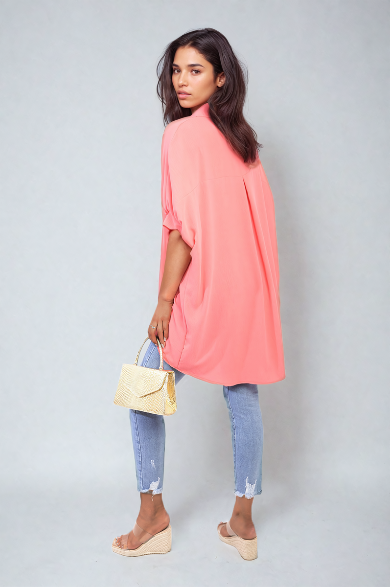 Balloon Sleeve Oversized Top Moda
