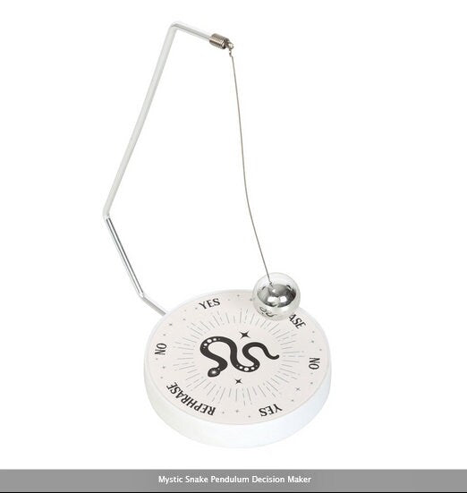 Mystic Snake Pendulum Decision Maker H21cm W14.5cm D10cm Etsy