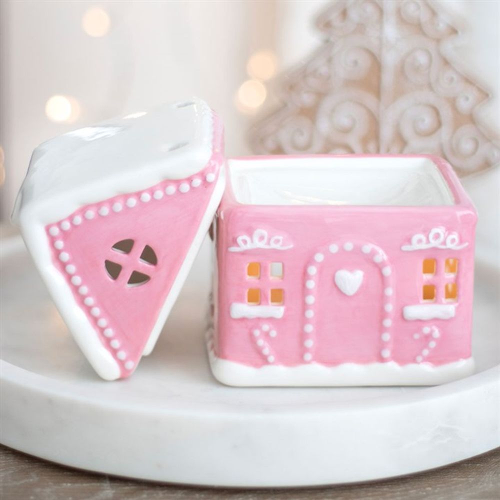 Pink Gingerbread House Oil Burner N/A