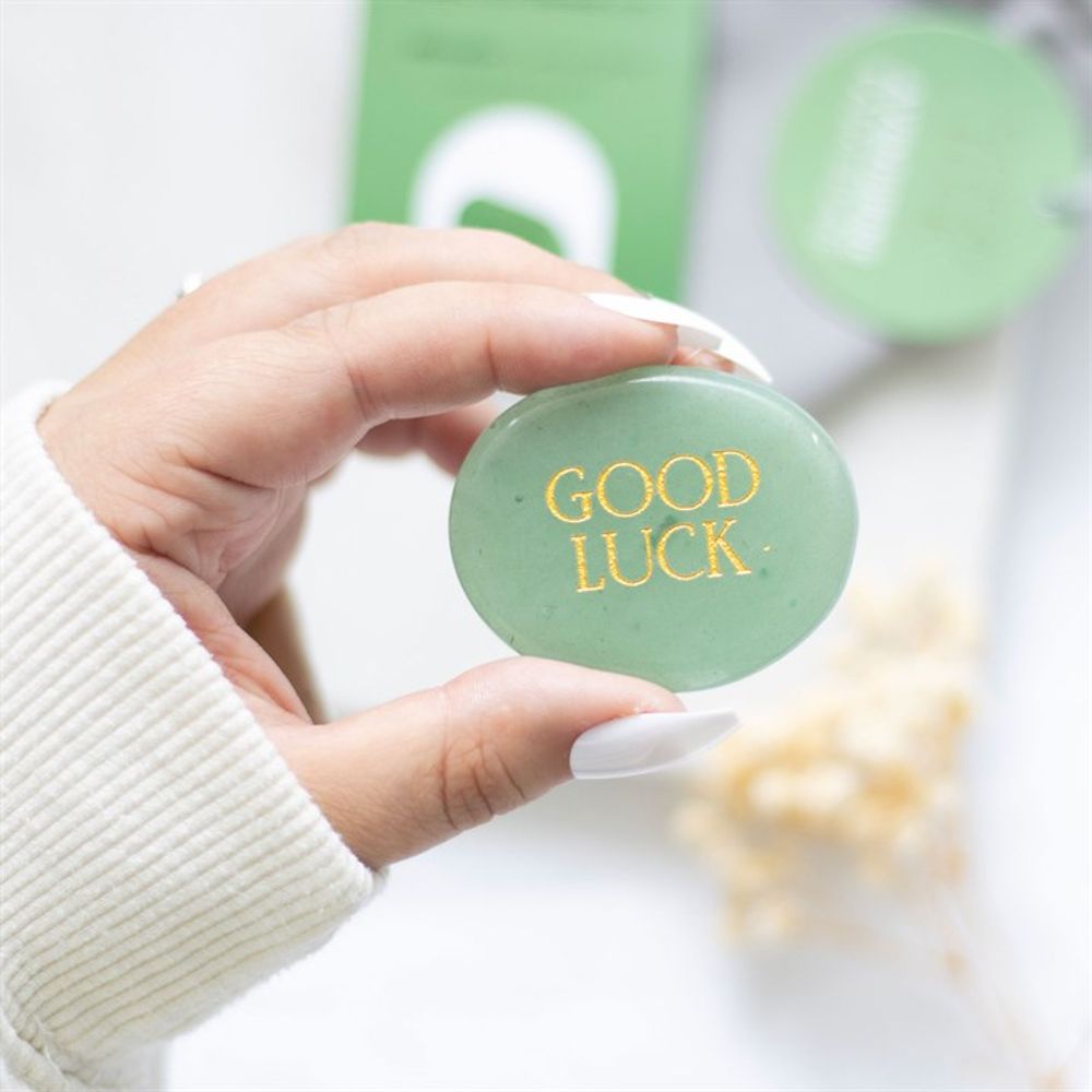 Good Luck Aventurine Crystal Palm Stone N/A