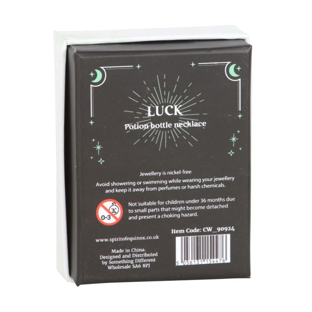 Luck Green Aventurine Crystal Chip Potion Bottle Necklace N/A