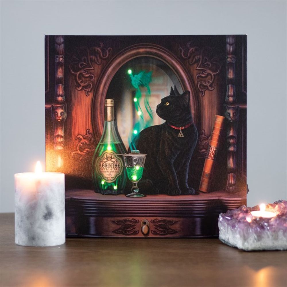 Absinthe Light Up Canvas Plaque by Lisa Parker N/A