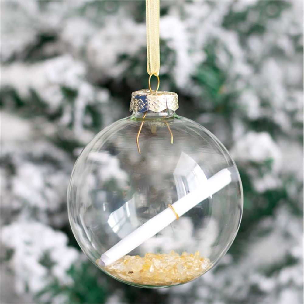 Citrine Manifestation Christmas Bauble Kit N/A