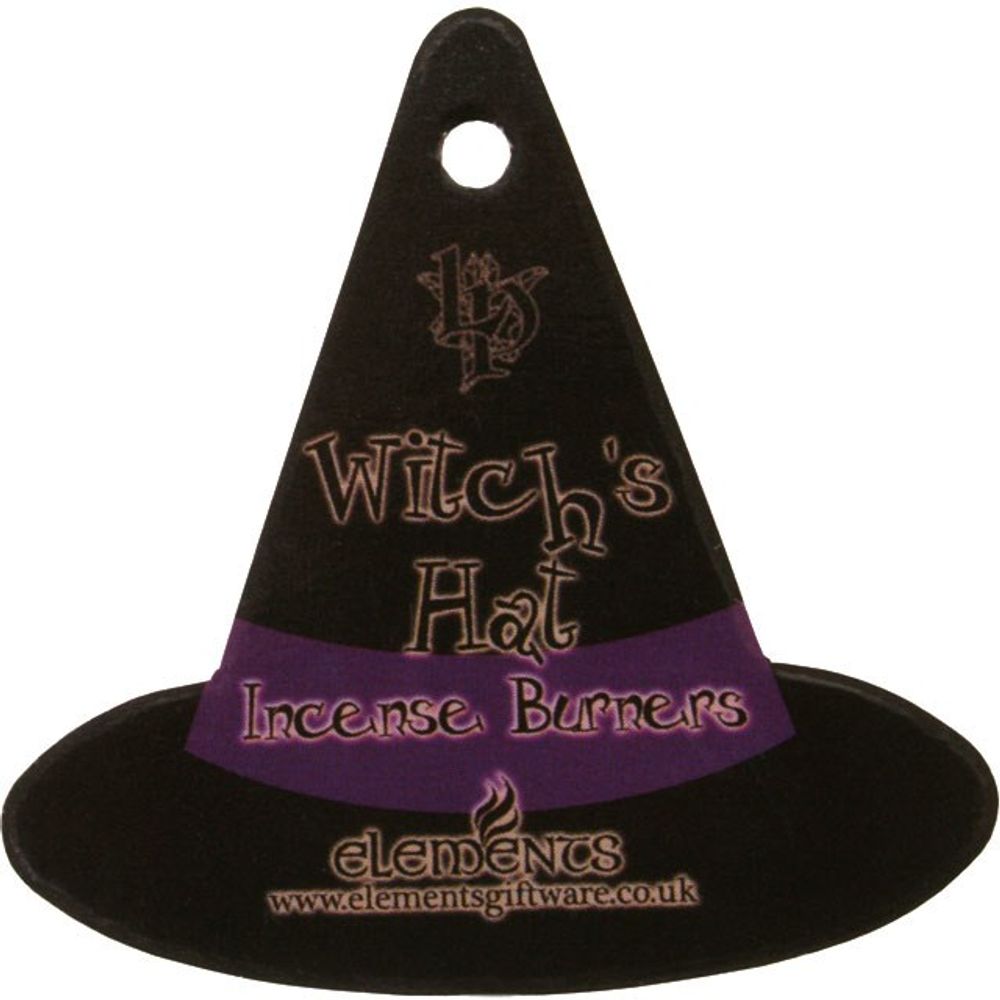 Witch Hat With Cat Incense Cone Holder N/A