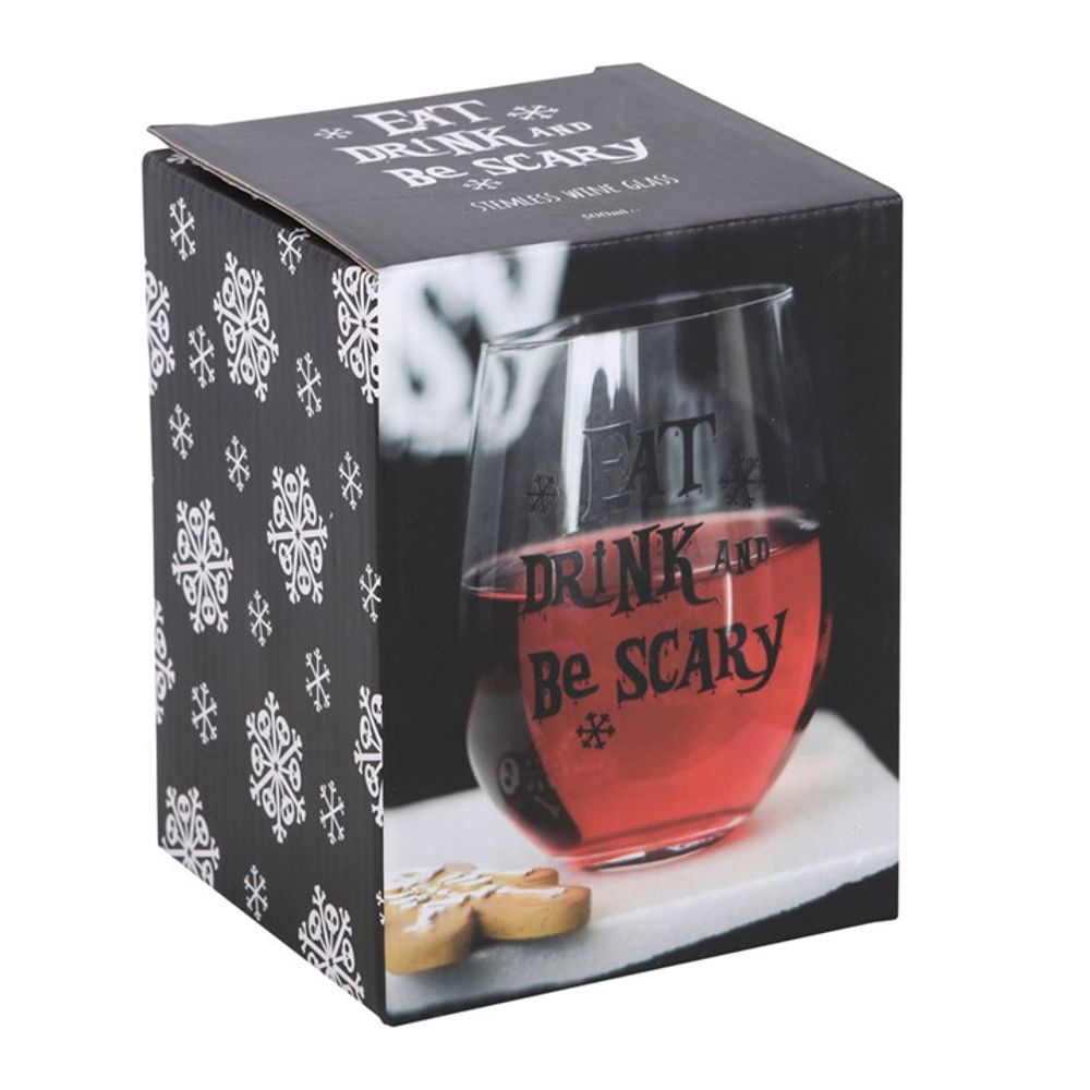 Eat, Drink & Be Scary Stemless Glass N/A