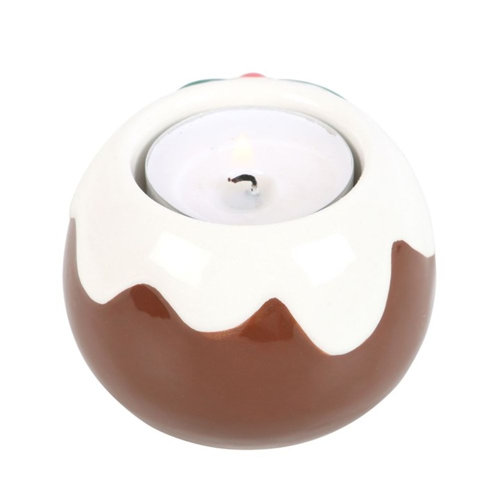 Christmas Pudding Tealight Candle Holder N/A