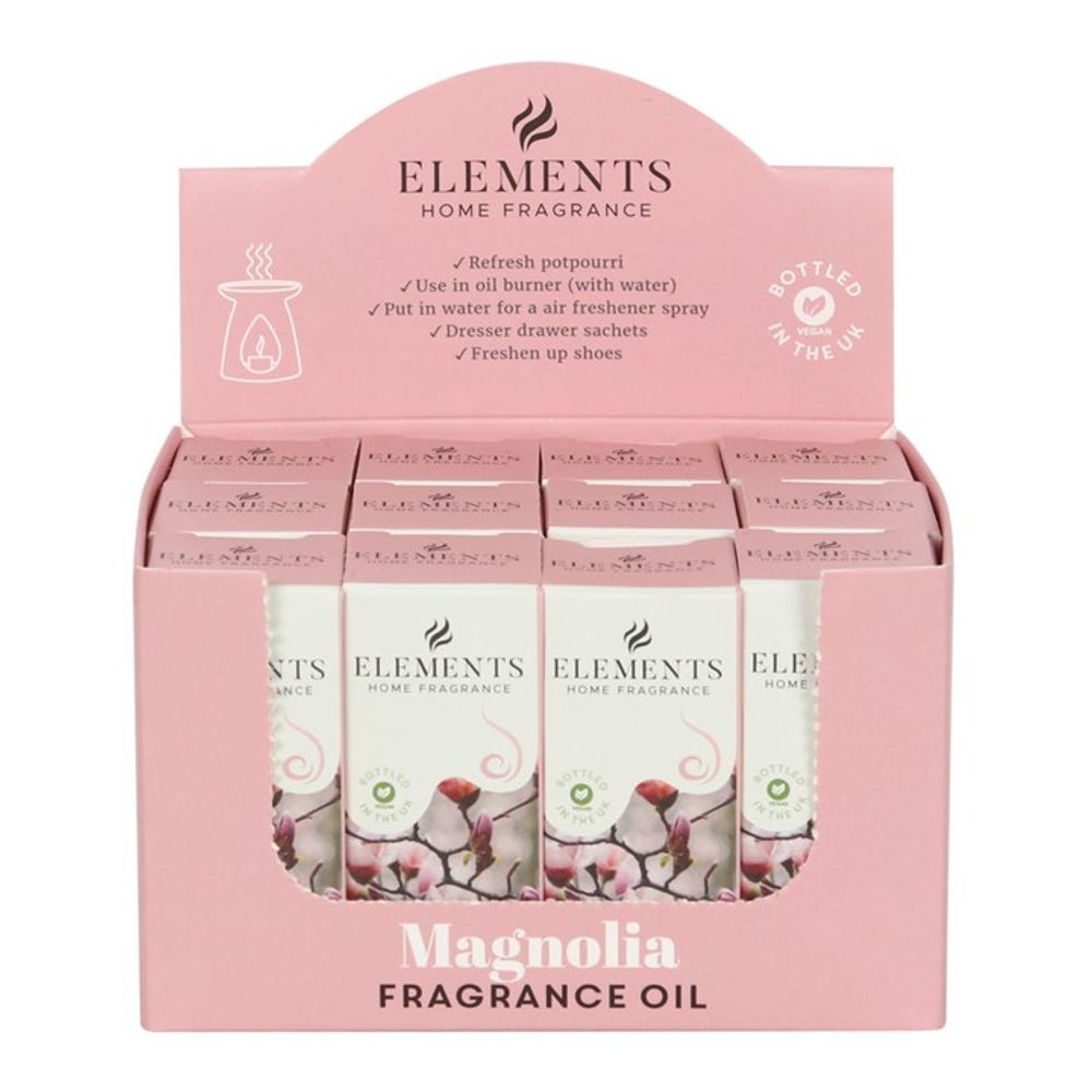 Set of 12 Elements Magnolia Fragrance Oils N/A