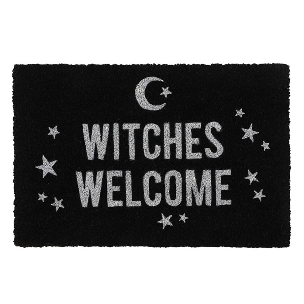 Black Witches Welcome Doormat N/A