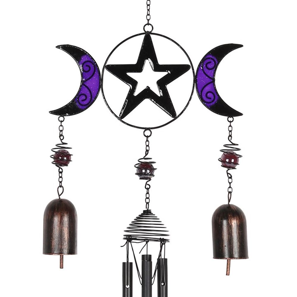 Triple Moon Windchime with Bells N/A