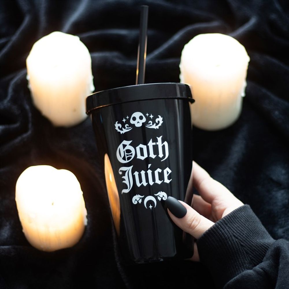 Goth Juice Plastic Tumbler with Straw N/A
