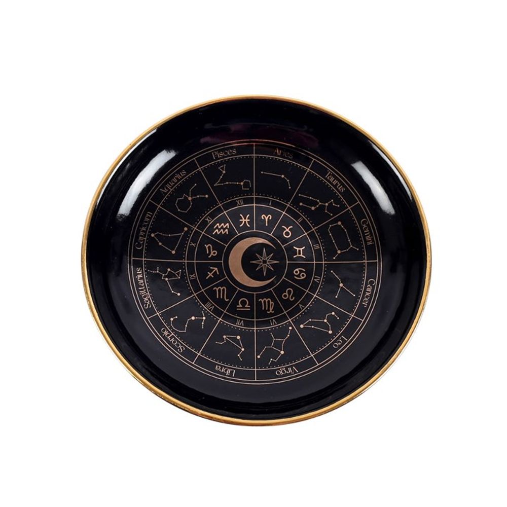 Black Astrology Wheel Trinket Dish N/A