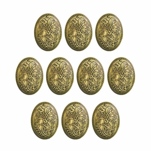 Viking/Celtic Bronze BroochRetroShawlCollar DecorClasp Pin Buckle-4.2x5.8cm Unbranded