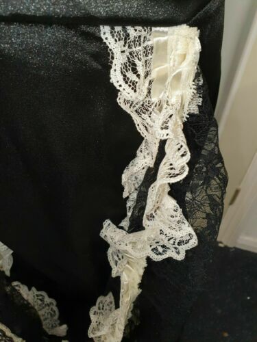 PUNK/ Phaze Mercy Swag cream lace trim goth Country Western Saloon Skirt Size 20 phaze