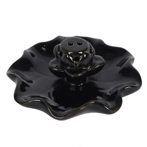 PAGAN/WICCAN Lotus Pool Backflow Incense Burner- H5cm X W11.5cm X D11. Unbranded