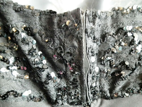 New black 1 strapEVE DRESS/WEDDING/PROM diamante beadwork,feathers size10/12uk none