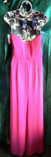 New cerise chiffon BALL GOWN/WEDDING/PROM.size8UKBUST 34"-LONG.folds &wrapover none