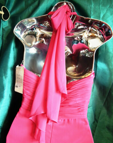 New pink VERB eve/prom/wedding dress.long,ruffled bodice,underskirts.size 6, VERB