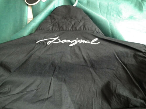 Desigual Black ladies shirt with Embroidered Detail and Ruching - Size 40-boho Desigual