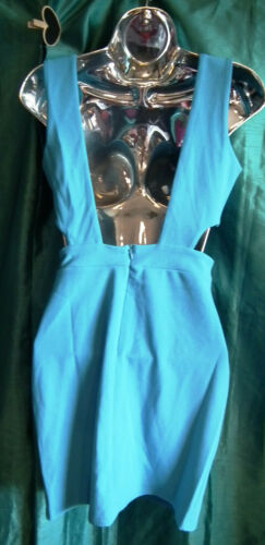 New turquoi City Goddess stretchy,cut-out kneelength WEDDING/PROMsize10BUST 36" none