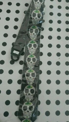 unisex EMO Sugerskull Design Punk/ Emo/Goth/alternative/stagewear Shirt Tie Emo