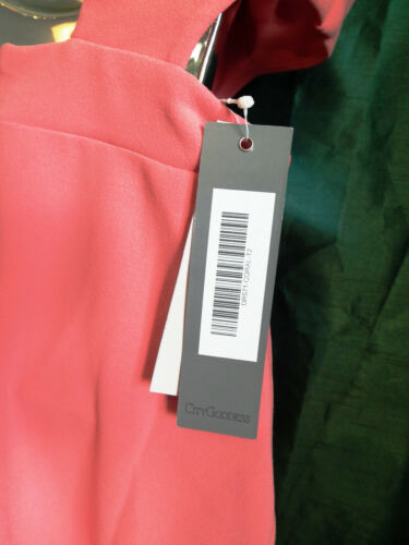 New coral City Goddess stretchy,sexy,cut kneelength WEDDING/PROM .size10BUST 36" none