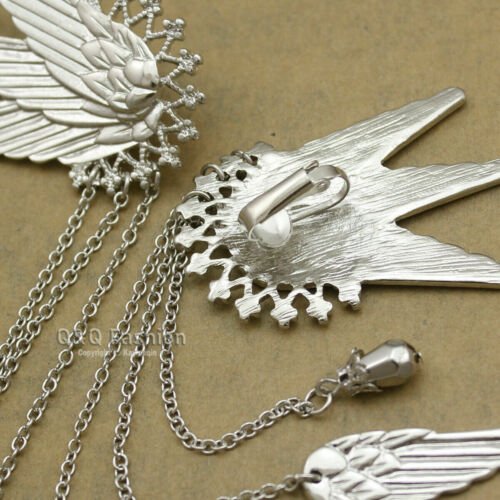 1Pair Fairy Elf Pixie Angel Wing Long Tassels Ear Cuffs Clips Cosplay Earrings - Wonkey Donkey Bazaar