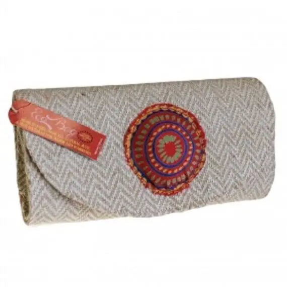 ECO/ENVIRONMENT FRIENDLY Herringbone Jute & Silk EcoClutchBags-Size :26x14x7cm Unbranded