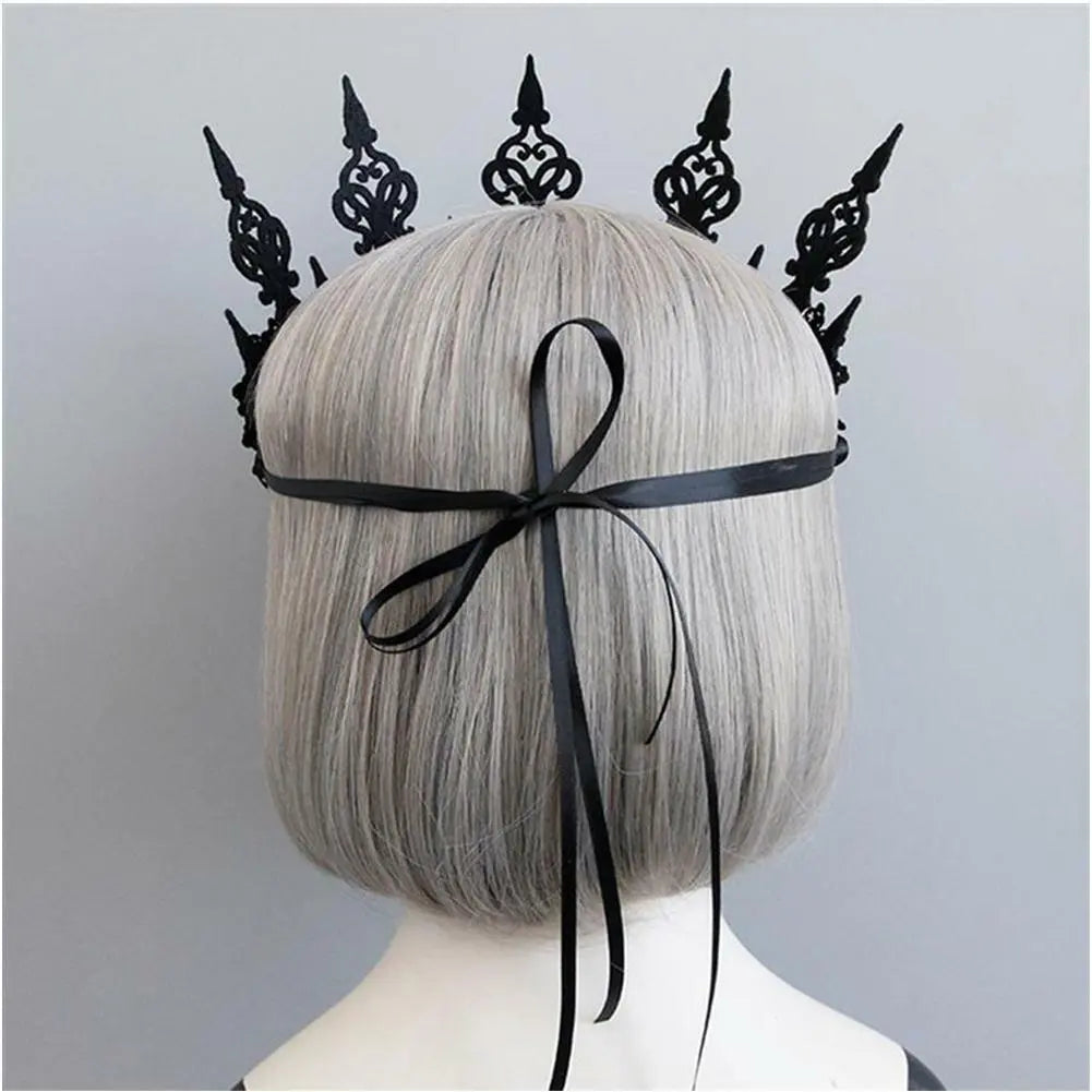 Gothic Garland Crown Style Headband Halloween Dacing Party Photography Hair Deco Unbranded