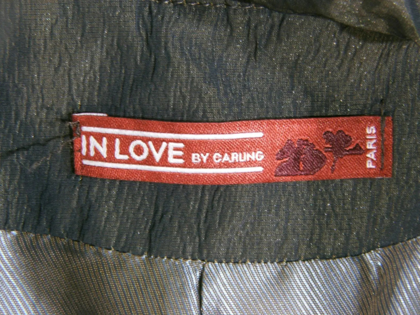 Green Jacket Two Tone Metallic Tie Front Gothic Grunge Peplum size M UK12. In Love