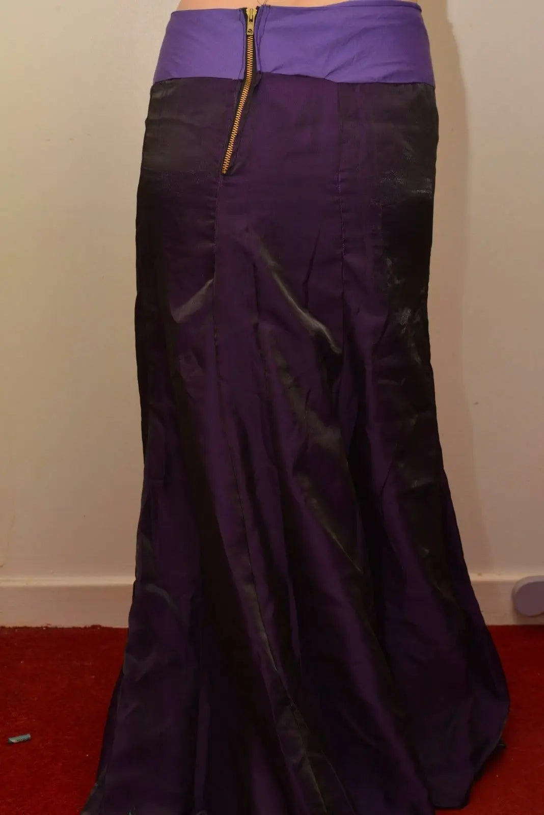 Handmade long purple Gothic skirt, costume photo prop Halloween Gothic Handmade