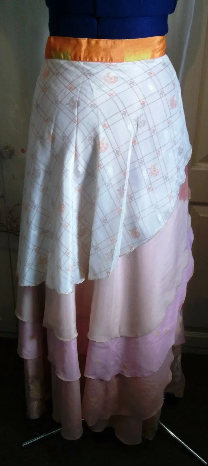 Layered Wrap Skirt Beautiful long, layered wrap skirt, with matching waist ties. Unbranded