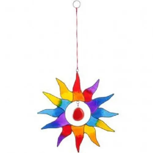 Multi coloured sun light catcher/window displayApprox Height 21cm Width 20cm Unbranded
