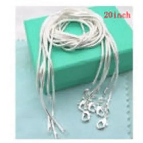 Opalite & 925 Silver Handmade Pendant 43mm & 92.5%Silver chain/giftbox "Handmade"