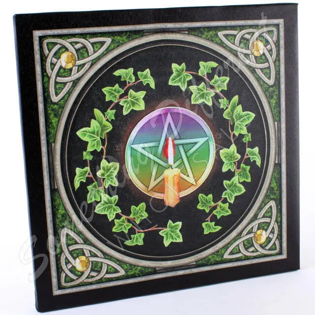 PAGAN/WICCAN/NEW AGE Pentagram plaque plaque .by Lisa Parker.Approx 29cm wide LISA PARKER