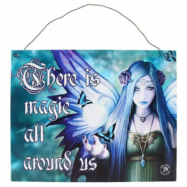 PAGAN/WITCHY /GOTHIC/HALLOWEEN Watcher Metal Sign AnneSTokes.24cm x19cm spirit equinox