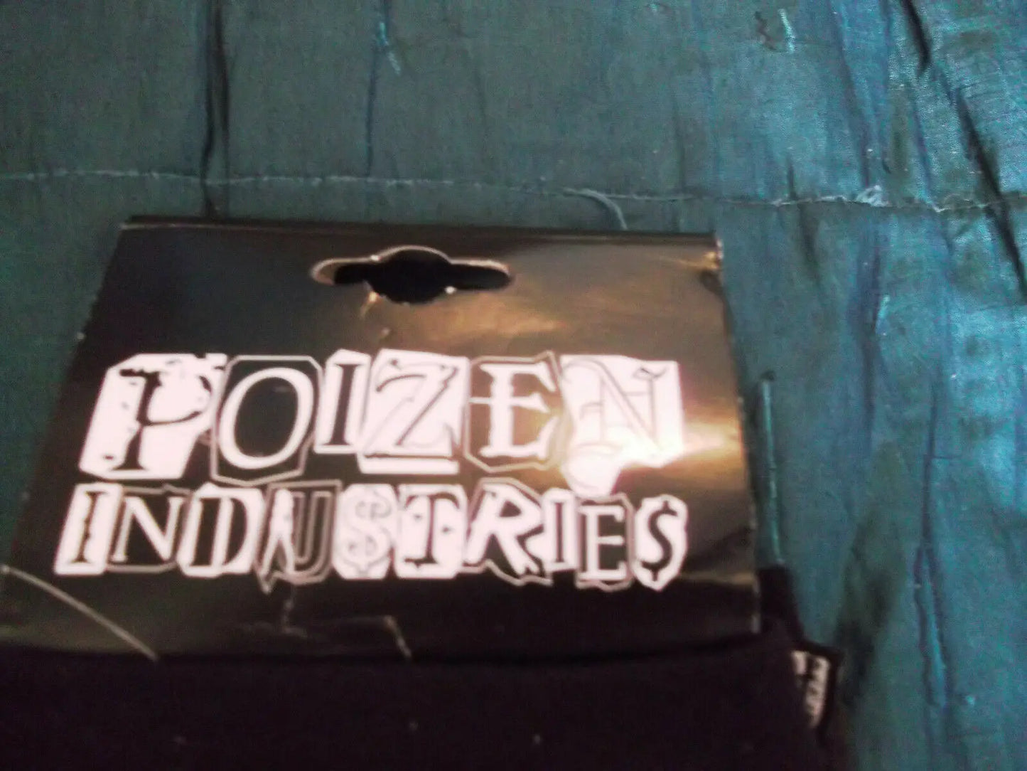 PUNK/CYBER/GOTH BLACK poizen industries FINGERLESS gloves-BUCKLES Poizen Industries