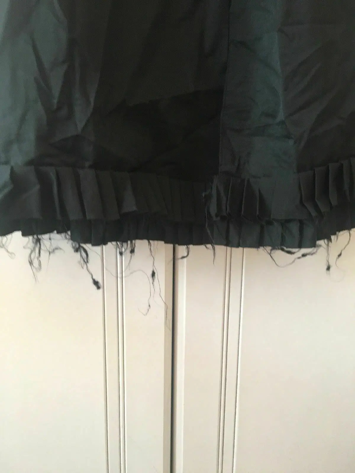 Rare Vintage Eudon Choi For Miss Selfridge Gothic Mac Coat Trench-BLACK Eudon Choi