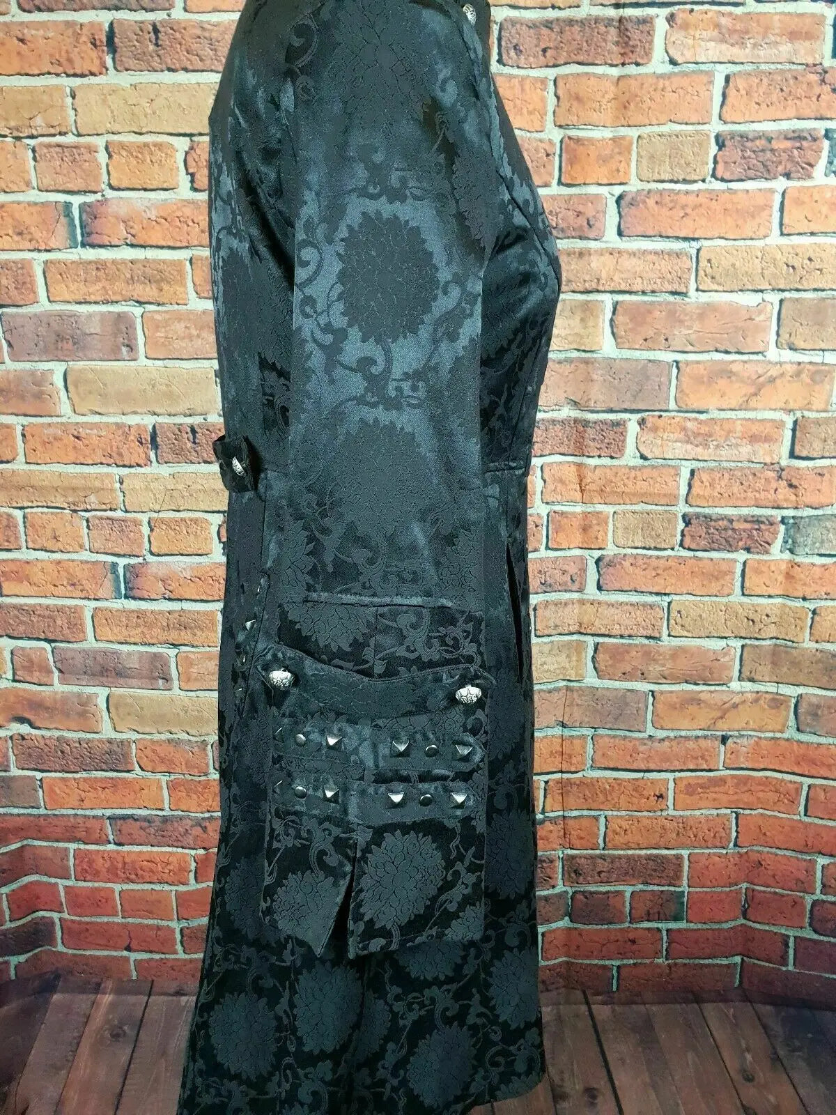 STEAMPUNK/GOTH new Living Dead Souls Black Gothic Coat Size Medium BNWT Unisex Living Dead Souls