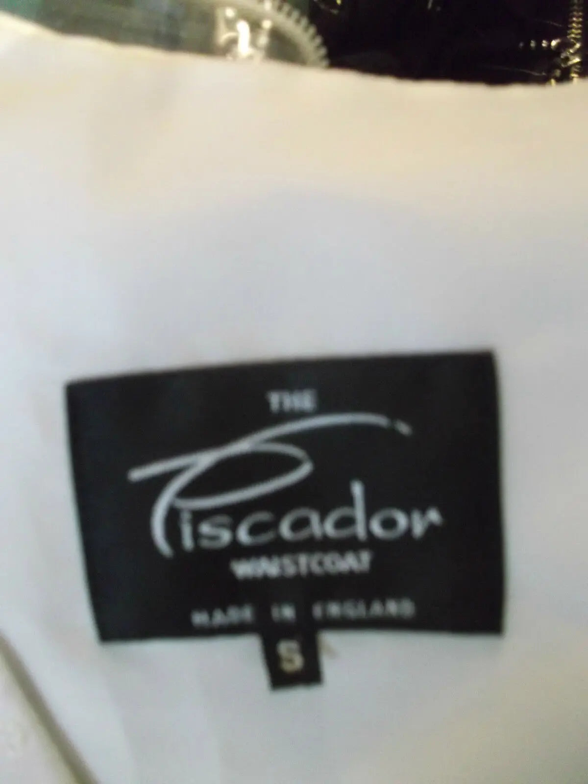 STEAMPUNKcream Vintage Waistcoat.satin back,embroidered fabric,linED.size38"cheS PISCADOR