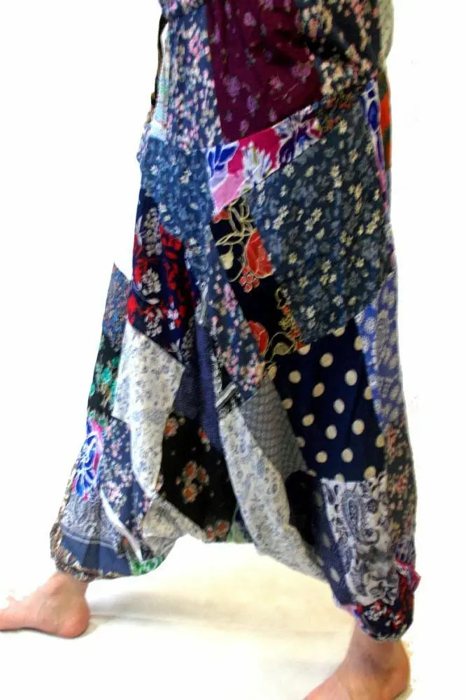 UNISEX Harem Trousers Harem Trousers - Patchwork Ali Baba Design Unbranded