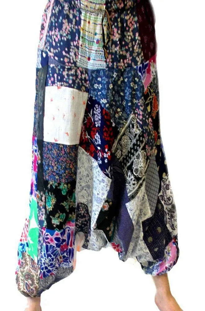 UNISEX Harem Trousers patch print - Patchwork Ali Baba2 Design Unbranded