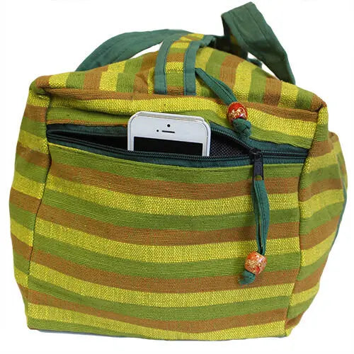 UNISEX Nepal TRAVEL Bag - Décor Panel-travelling duffle bag.2handle, Ancient Wisdom