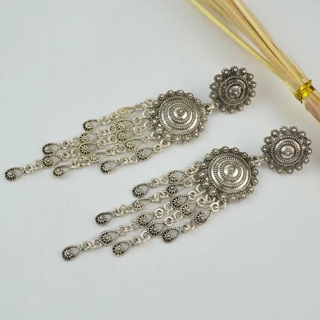 Women Retro Jewelry Boho Ethnic Tassel Drop Dangle Vintage Ear Stud Earrings Unbranded