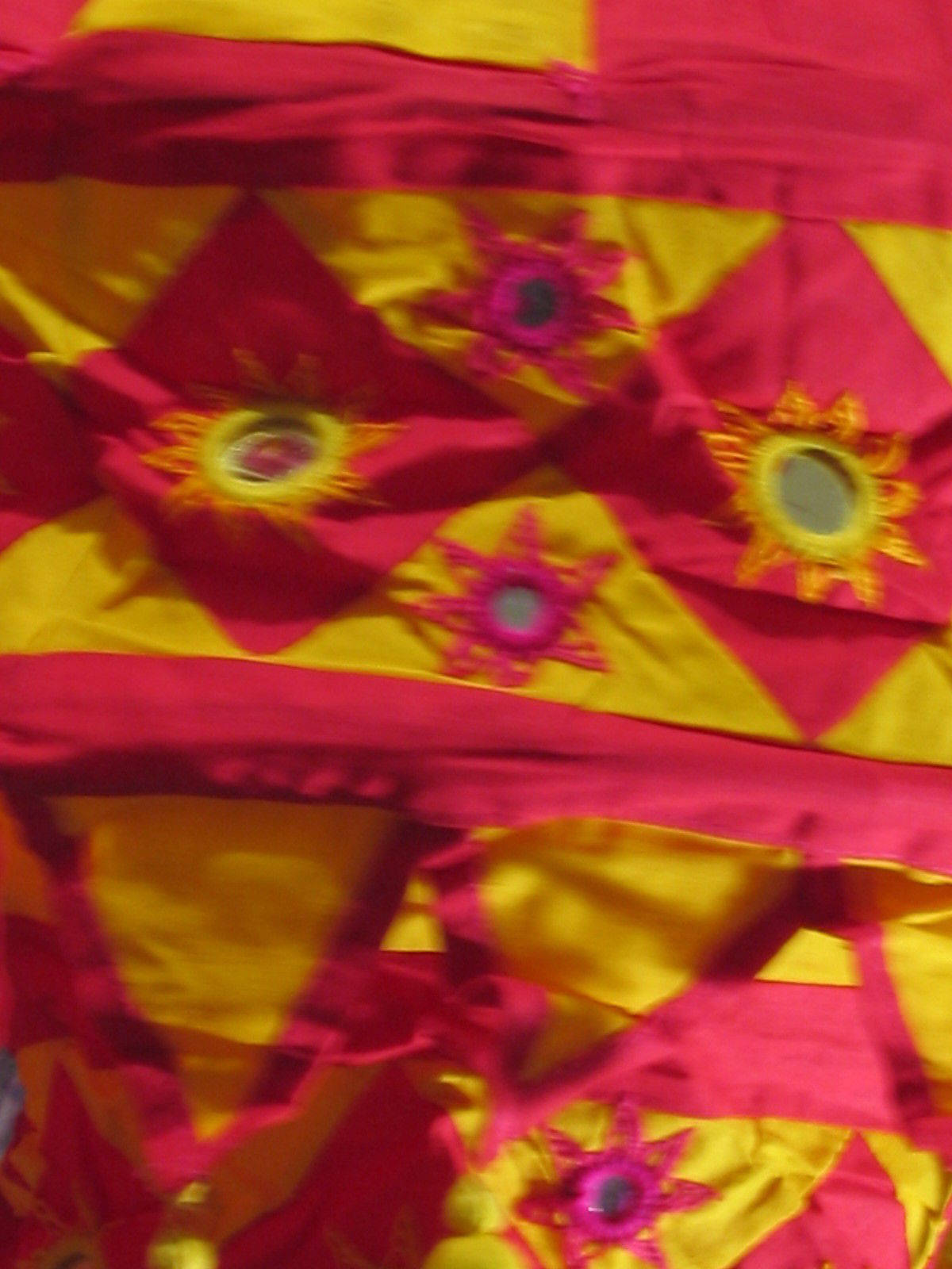 medium 2 tier pendant style oriental cotton lampshade.shisha mirrors 25" drop. 2tone Etsy