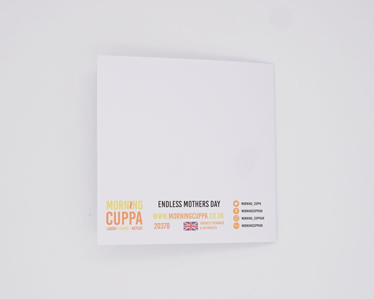 Mums Hiding Card Morning Cuppa Gifts