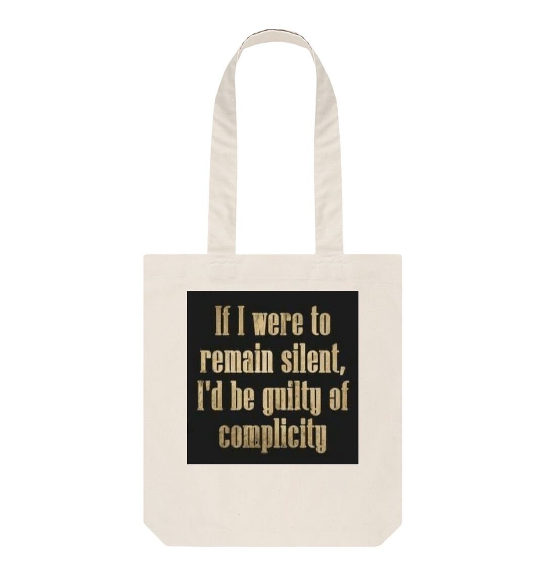 If I remain silent-sustainable tote bag Etsy